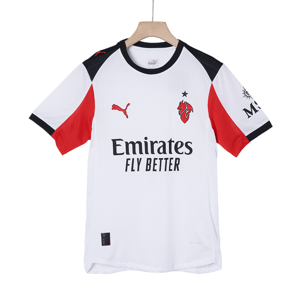 Soccer Kits Authentic AC Milan Away Soccer Jersey 2025/26 White