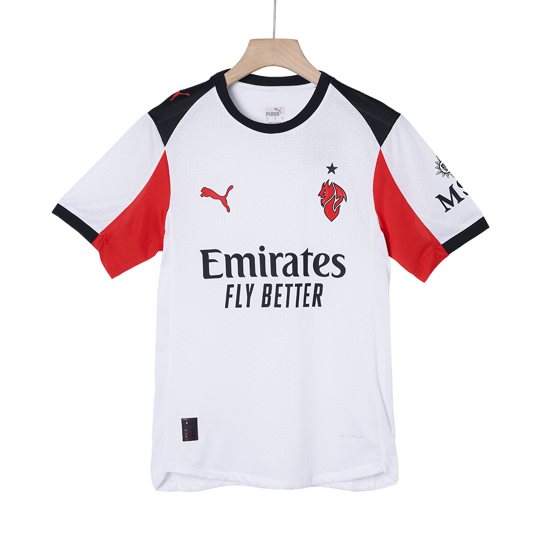 Soccer Kits Authentic AC Milan Away Soccer Jersey 2025/26 White