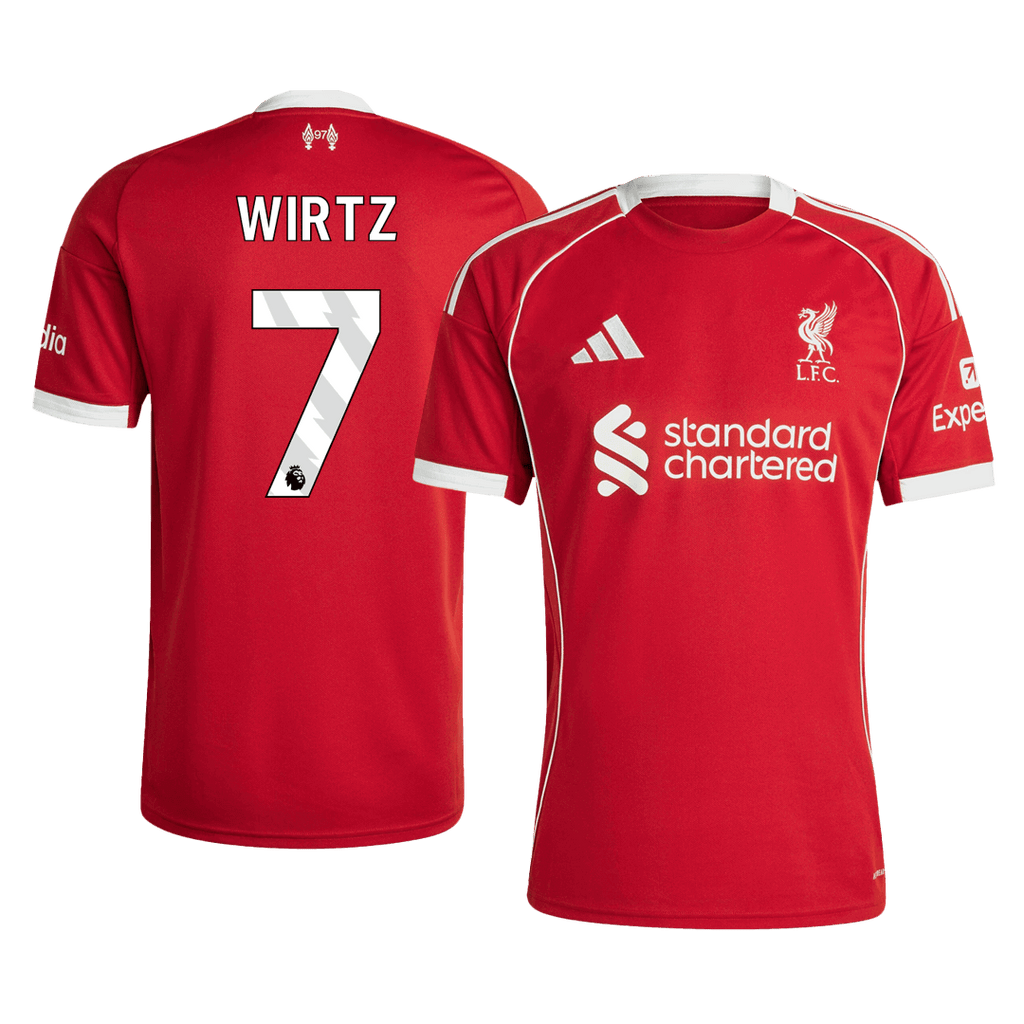 Kits de fútbol WIRTZ #7 Liverpool Home Soccer Jersey 2025/26 Rojo