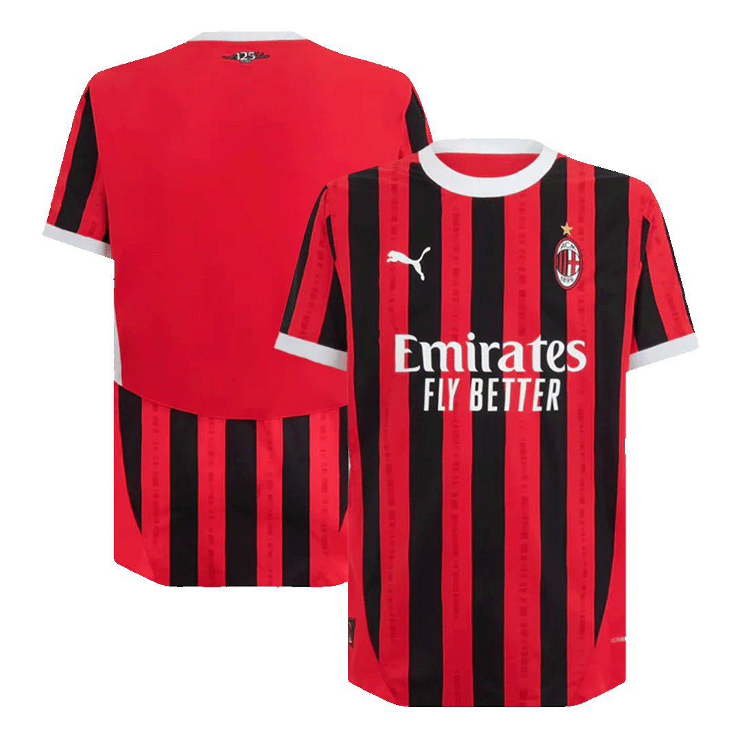 Soccer Kits Authentic AC Milan Home Soccer Jersey 2024/25