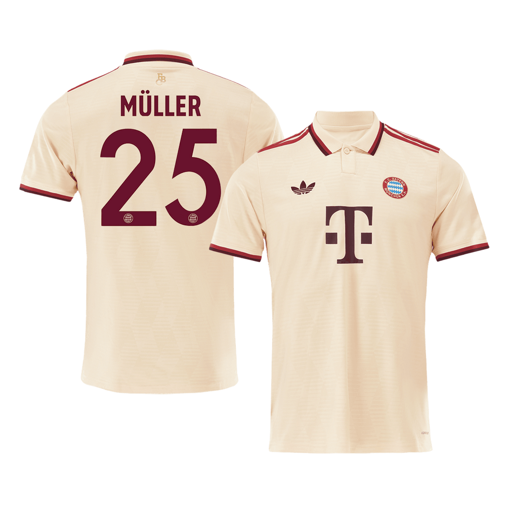 Maillot de football extérieur Bayern Munich 3e division MÜLLER #25 2024/25