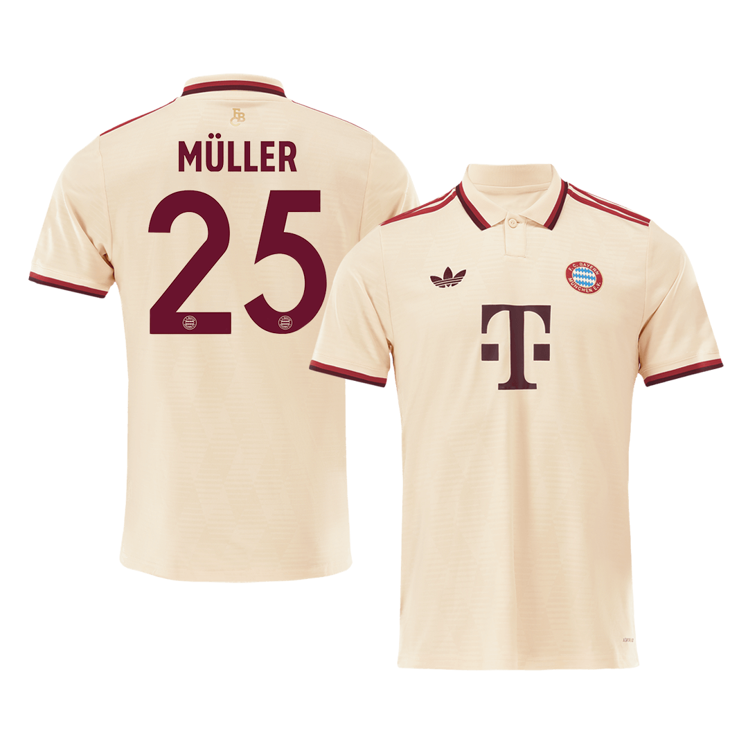 Maillot de football extérieur Bayern Munich 3e division MÜLLER #25 2024/25