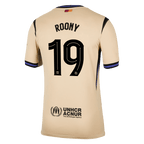 Camiseta de visitante del Barcelona ROONY #19 2025/26 amarilla - UCL