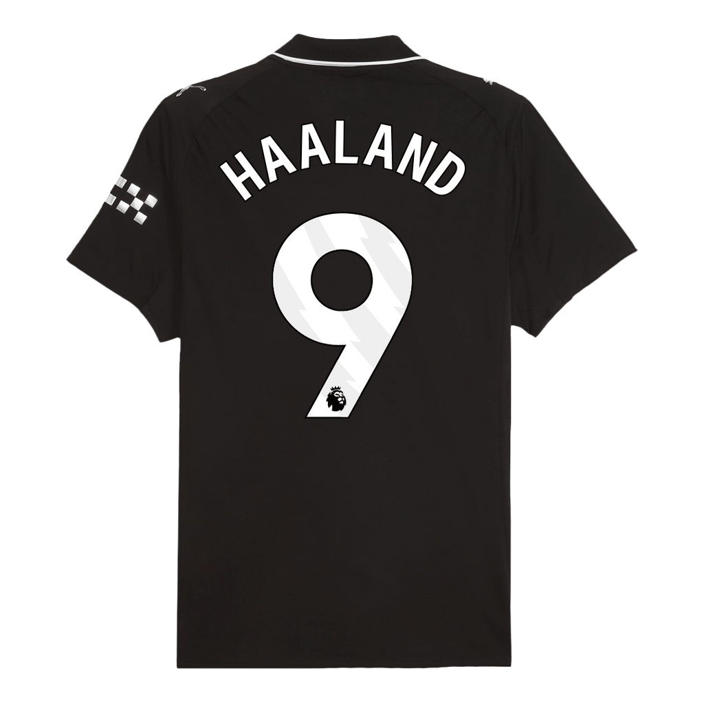 Soccer Kits Authentic HAALAND #9 Manchester City Away Soccer Jersey 2025/26 Black