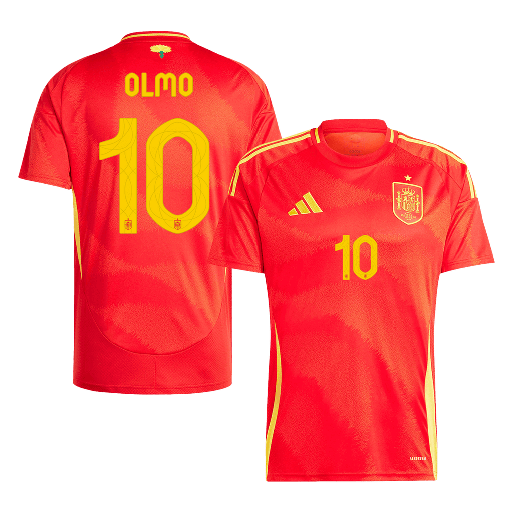 Maillot de football OLMO #10 Espagne Domicile Euro 2024