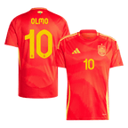 Maillot de football OLMO #10 Espagne Domicile Euro 2024
