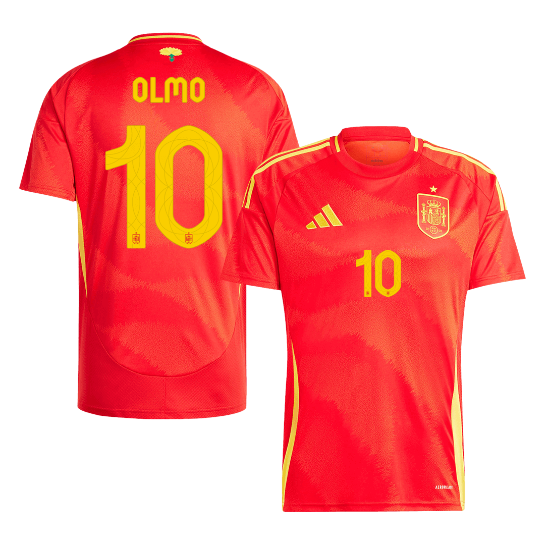 Maillot de football OLMO #10 Espagne Domicile Euro 2024