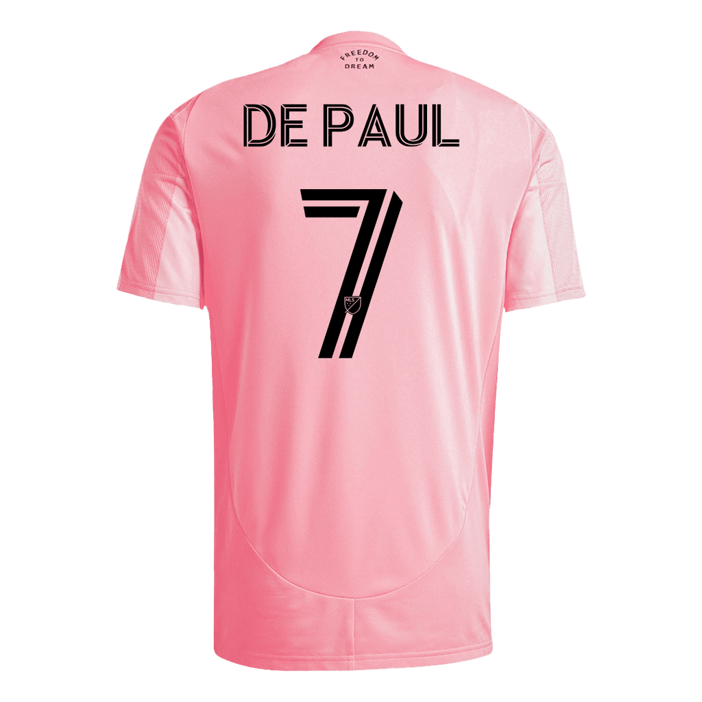 Maillot de football DE PAUL #7 Inter Miami Domicile 2025 Rose