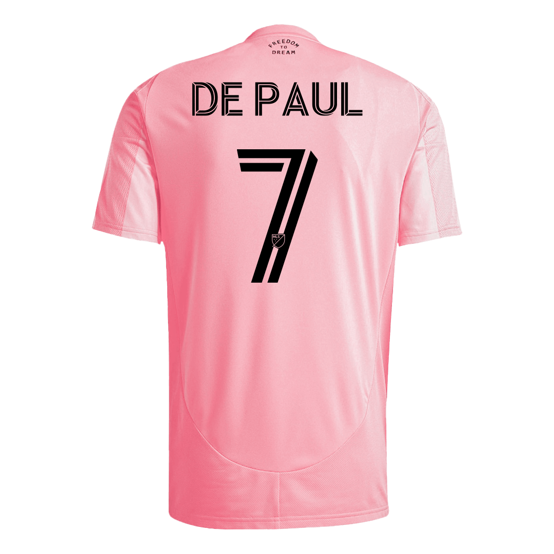 Maillot de football DE PAUL #7 Inter Miami Domicile 2025 Rose