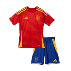 Kits de fútbol para niños: Camiseta local de España (camiseta, pantalón corto y calcetines) para la Eurocopa 2024
