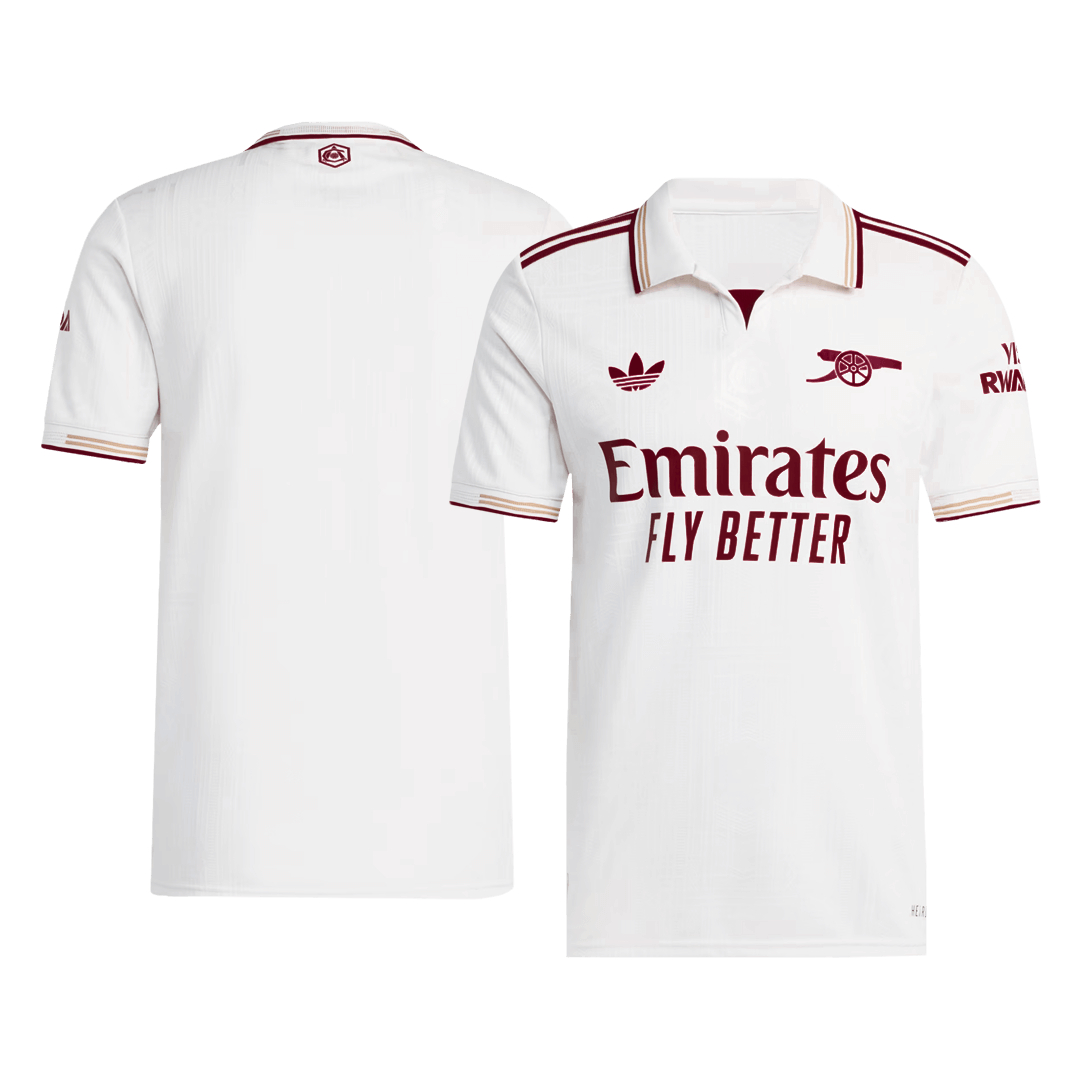Soccer Kits Authentic Arsenal Third Away Soccer Jersey 2025/26 White