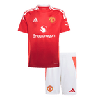 Camiseta de fútbol local del Manchester United para niños (camiseta y pantalón corto) 2024/25