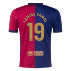 Maillot de football domicile LAMINE YAMAL #19 Barcelone 2024/25