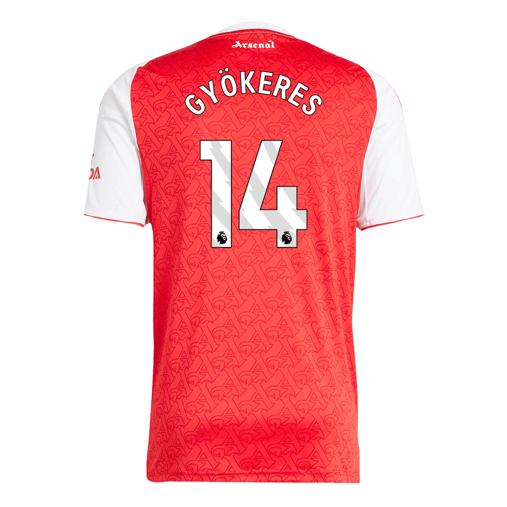 Kits de football GYÖKERES #14 Maillot de football Arsenal Domicile 2025/26 Rouge