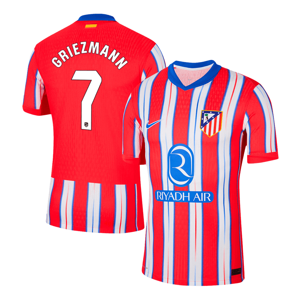 Soccer Kits Authentic GRIEZMANN #7 Atletico Madrid Home Soccer Jersey 2024/25