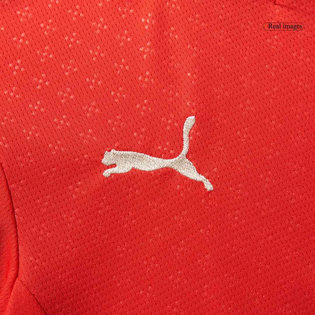 Kits de fútbol para niños: camiseta local de Portugal (camiseta y pantalones cortos) 2025, color rojo