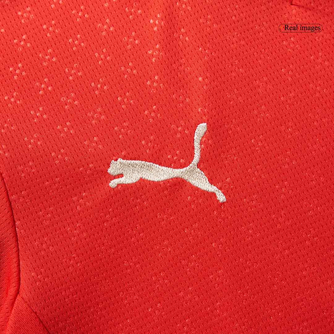 Kits de fútbol para niños: camiseta local de Portugal (camiseta y pantalones cortos) 2025, color rojo