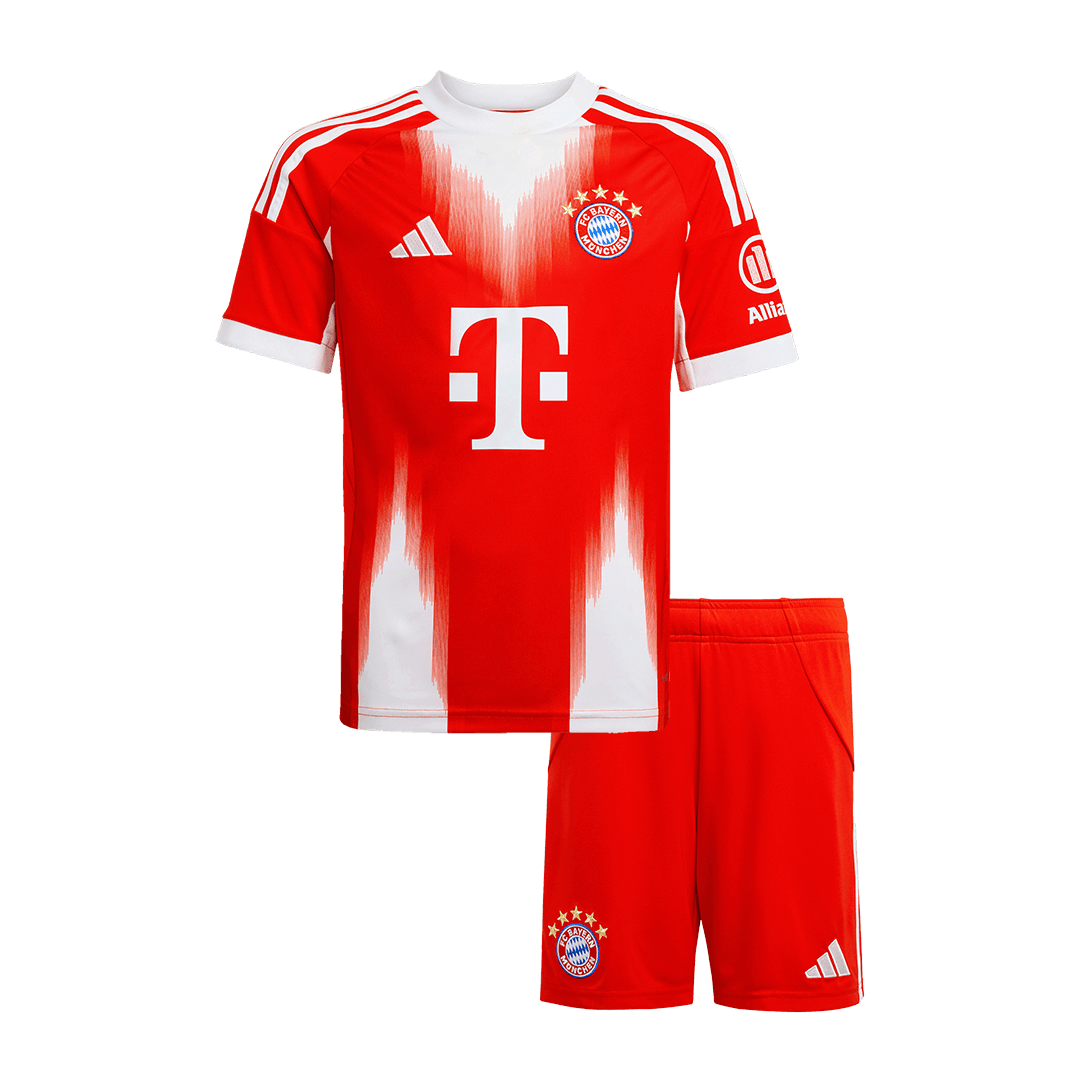 Maillot de football domicile Bayern Munich 2025/26 pour enfant (maillot + short) Rouge