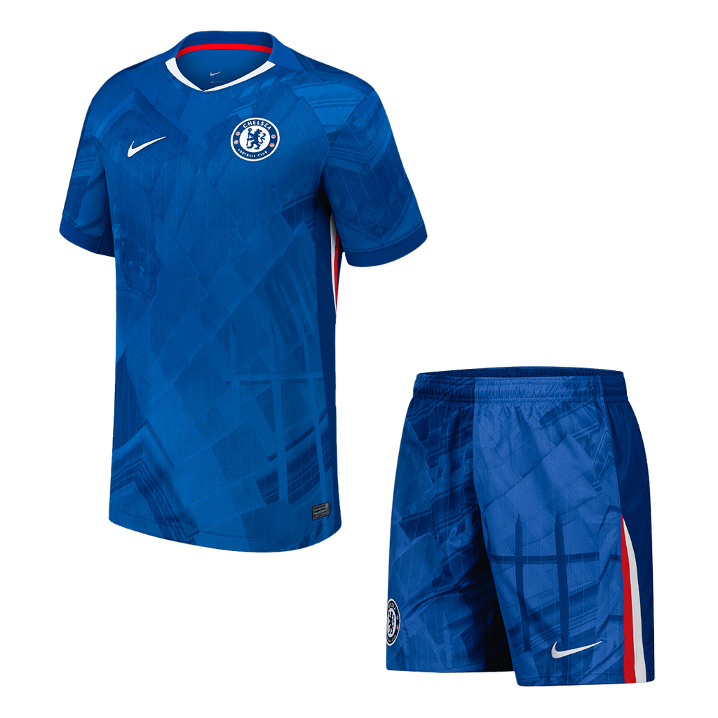 Soccer Kits Chelsea Home Soccer Jersey Kit(Jersey+Shorts) 2025/26 Blue