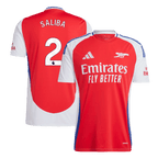 Camiseta de fútbol local SALIBA #2 del Arsenal 2024/25
