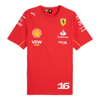 Maillot de football Ferrari F1 Racing Team Charles Leclerc #16 T-Shirt 2024