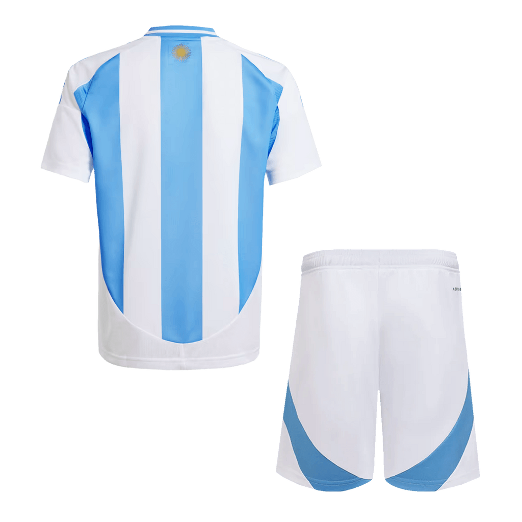Maillot de football domicile Argentine pour enfant (maillot + short) Copa America 2024