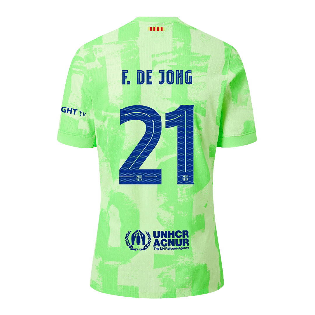 Soccer Kits Authentic F.DE JONG #21 Barcelona Third Away Soccer Jersey 2024/25 - UCL