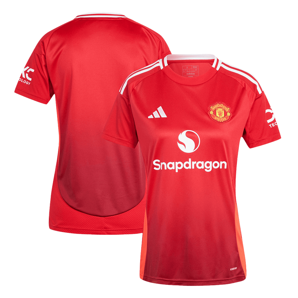 Soccer Kits Women's Manchester United Home Soccer Jersey Shirt 2024/25