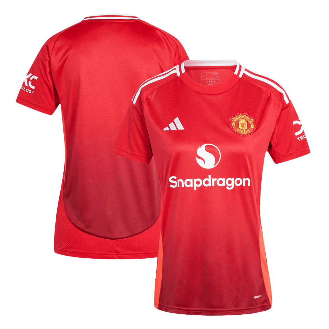 Soccer Kits Women's Manchester United Home Soccer Jersey Shirt 2024/25