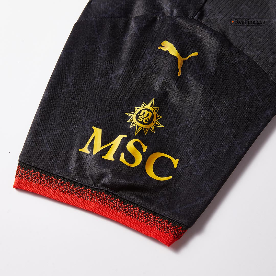 Soccer Kits AC Milan Fourth Away Soccer Jersey Kit(Jersey+Shorts) 2024/25 Green&Black