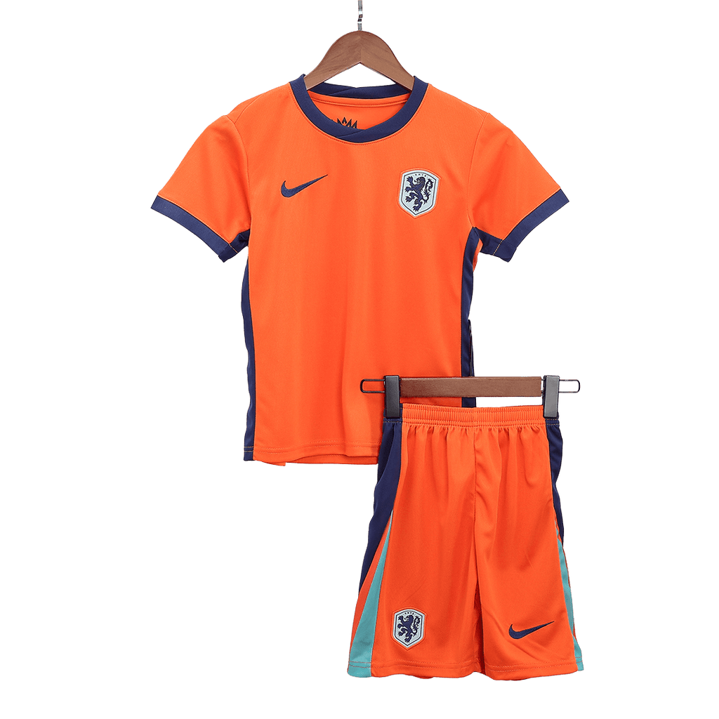 Kits de fútbol para niños: camiseta local de Holanda (camiseta y pantalón corto) para la Eurocopa 2024