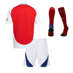 Kits de fútbol: Camiseta de fútbol local del Arsenal para niños (camiseta, pantalones cortos y calcetines) 2024/25