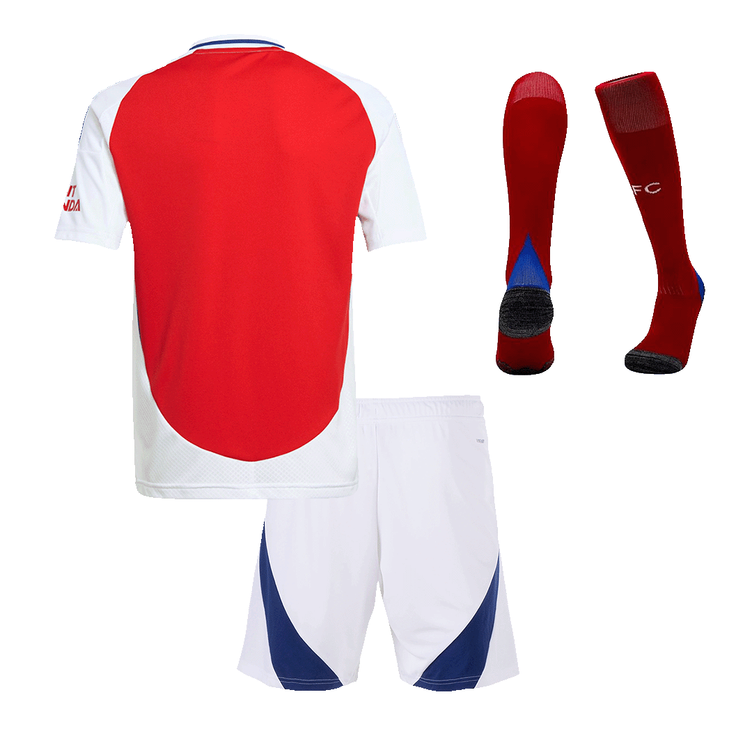 Kits de fútbol: Camiseta de fútbol local del Arsenal para niños (camiseta, pantalones cortos y calcetines) 2024/25