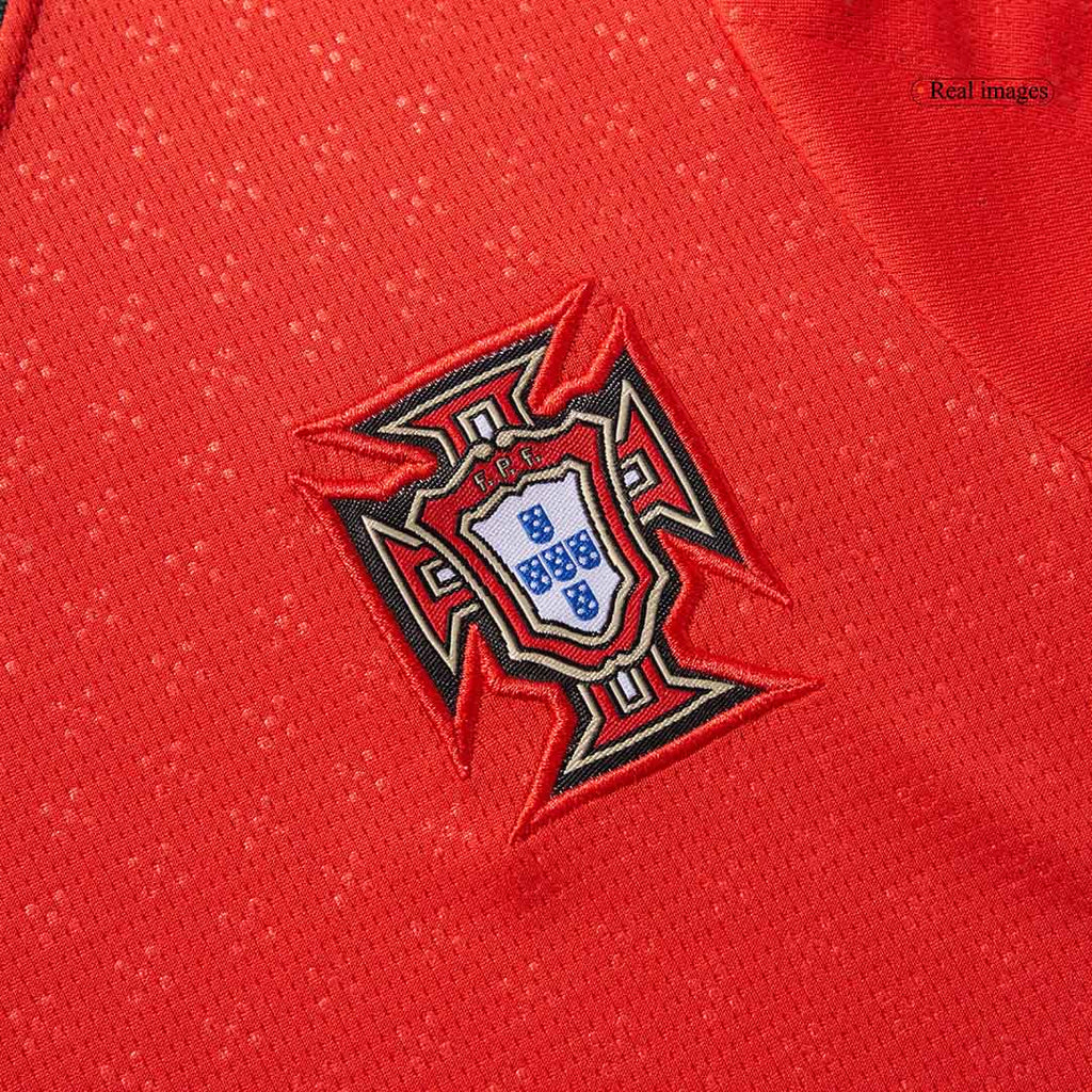 Kits de fútbol para niños: camiseta local de Portugal (camiseta y pantalones cortos) 2025, color rojo