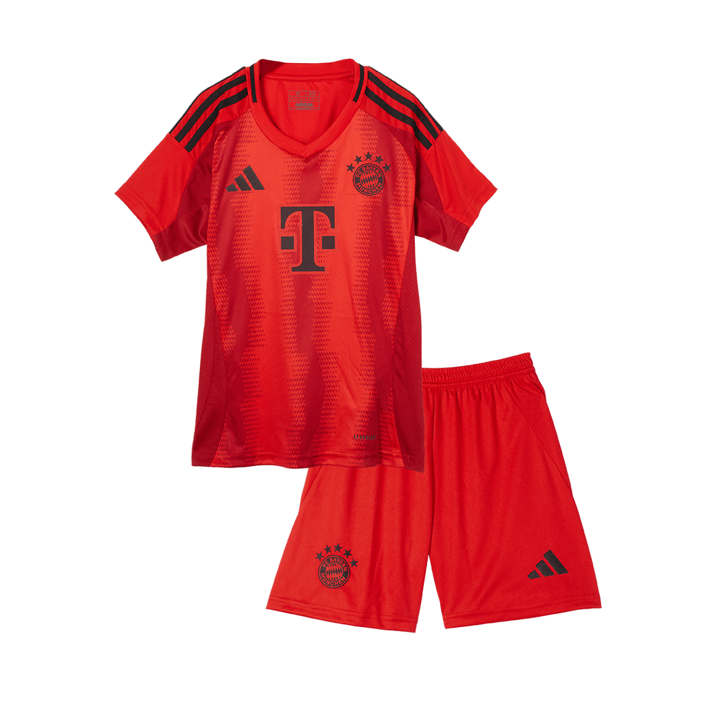 Maillot de football domicile Bayern Munich 2024/25 pour enfant (maillot + short) Rouge
