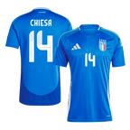 Soccer Kits CHIESA #14 Italy Home Soccer Jersey Euro 2024
