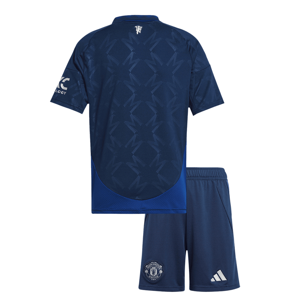 Camiseta de visitante del Manchester United para niños (camiseta y pantalón corto) 2024/25