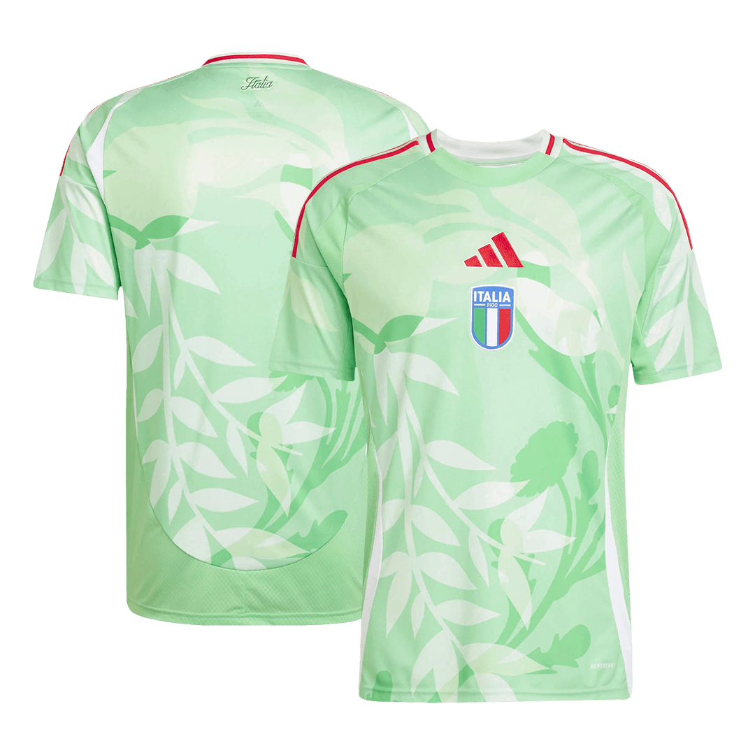 Maillot de football extérieur Italie 2025 vert pour homme - Championnat d'Europe féminin