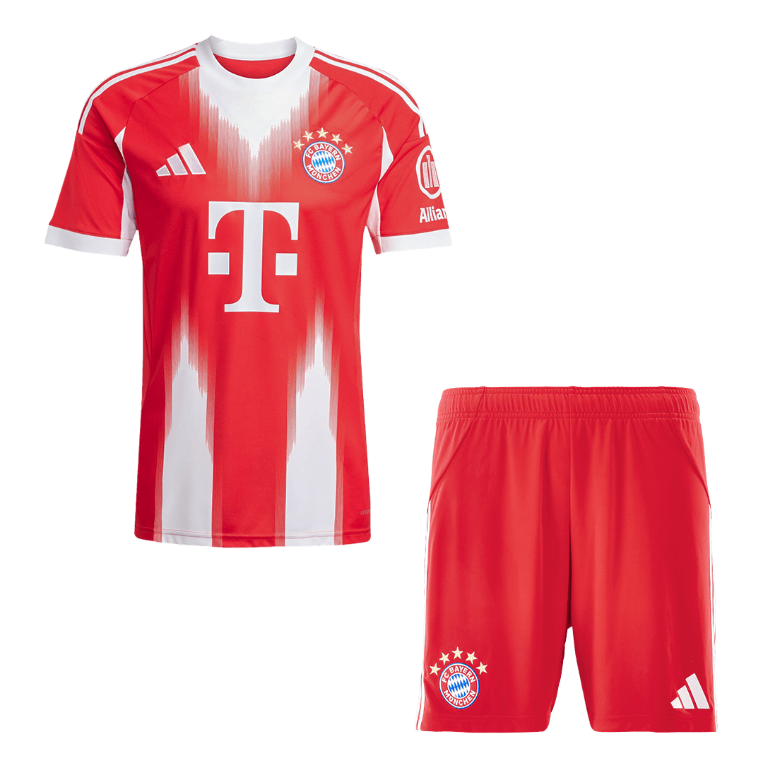 Soccer Kits Bayern Munich Home Soccer Jersey Kit(Jersey+Shorts) 2025/26 Red