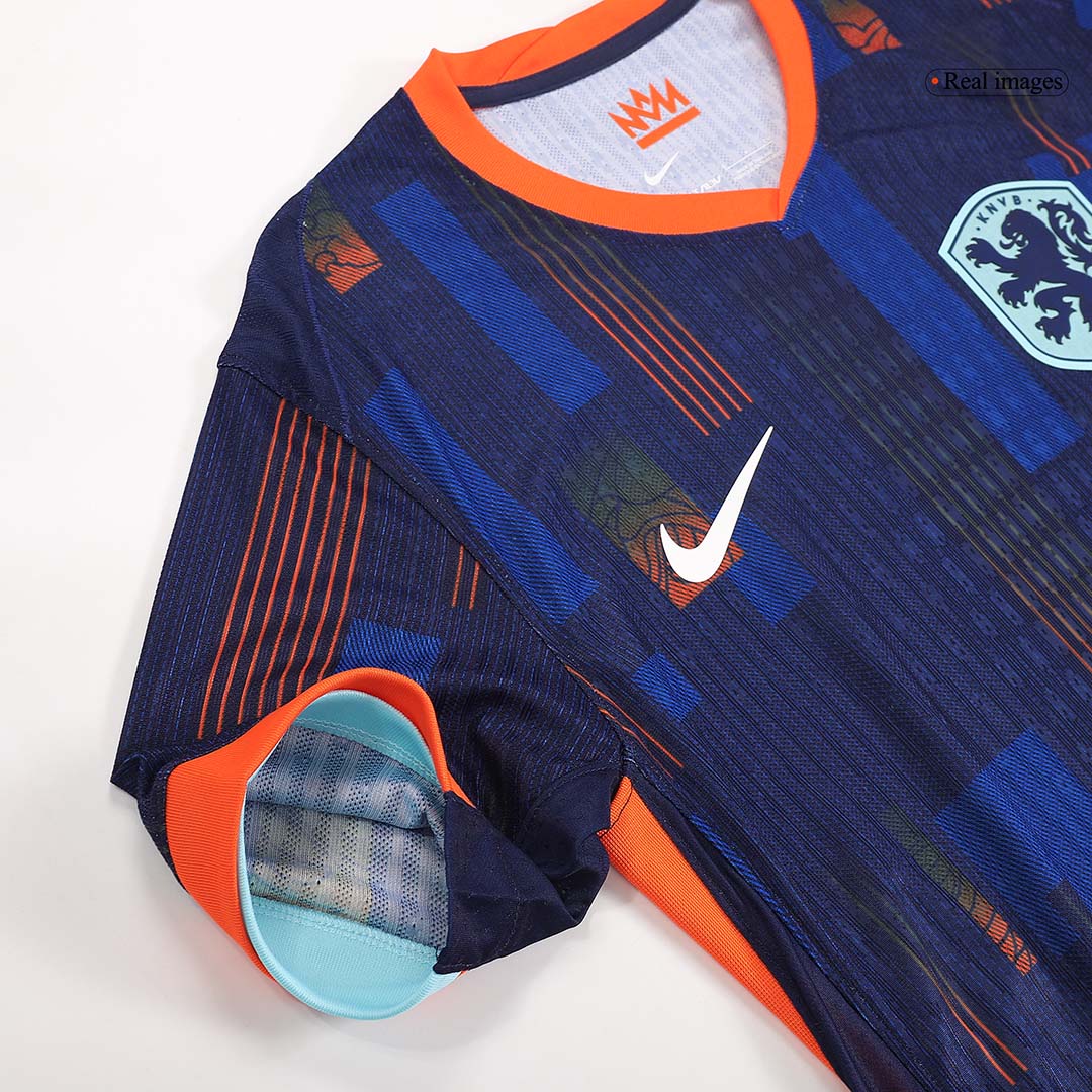 Soccer Kits Authentic Netherlands Away Soccer Jersey Euro 2024