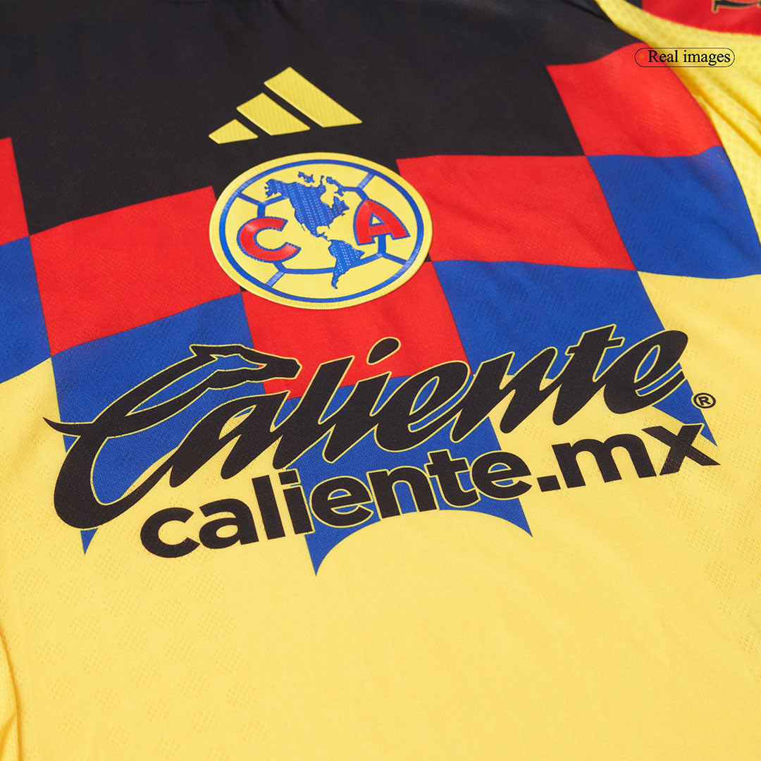 Soccer Kits Authentic Club America Home Soccer Jersey 2025/26 Yellow