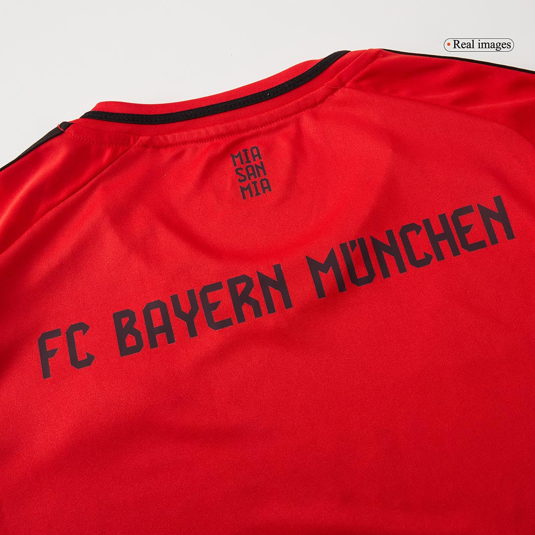 Maillot de football domicile Bayern Munich 2024/25 pour enfant (maillot, short, chaussettes) Rouge