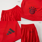 Maillot de football domicile Bayern Munich 2024/25 pour enfant (maillot + short) Rouge