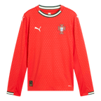 Camiseta de fútbol de manga larga de Portugal 2025 (rojo)