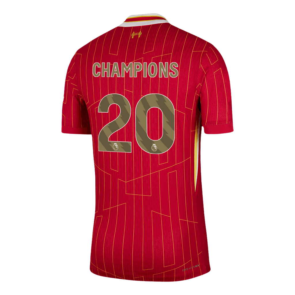 Soccer Kits Authentic CHAMPIONS #20  Liverpool Home Soccer Jersey 2024/25 Red
