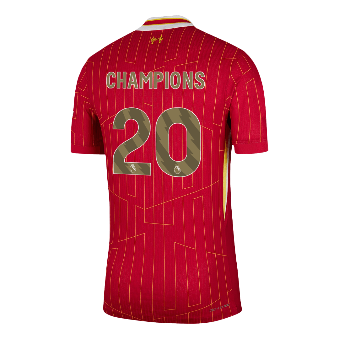 Soccer Kits Authentic CHAMPIONS #20  Liverpool Home Soccer Jersey 2024/25 Red