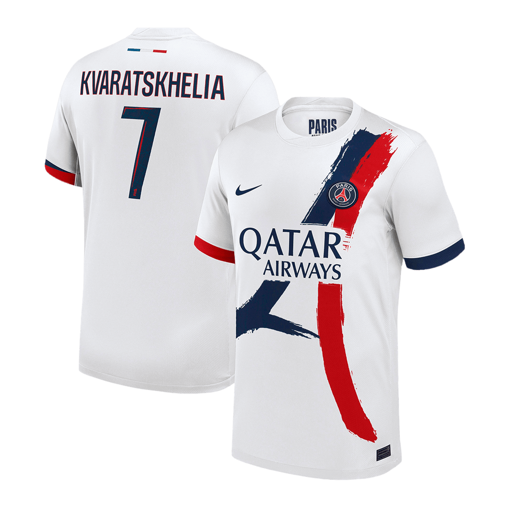 Kits de fútbol KVARATSKHELIA #7 PSG Camiseta de fútbol visitante 2024/25