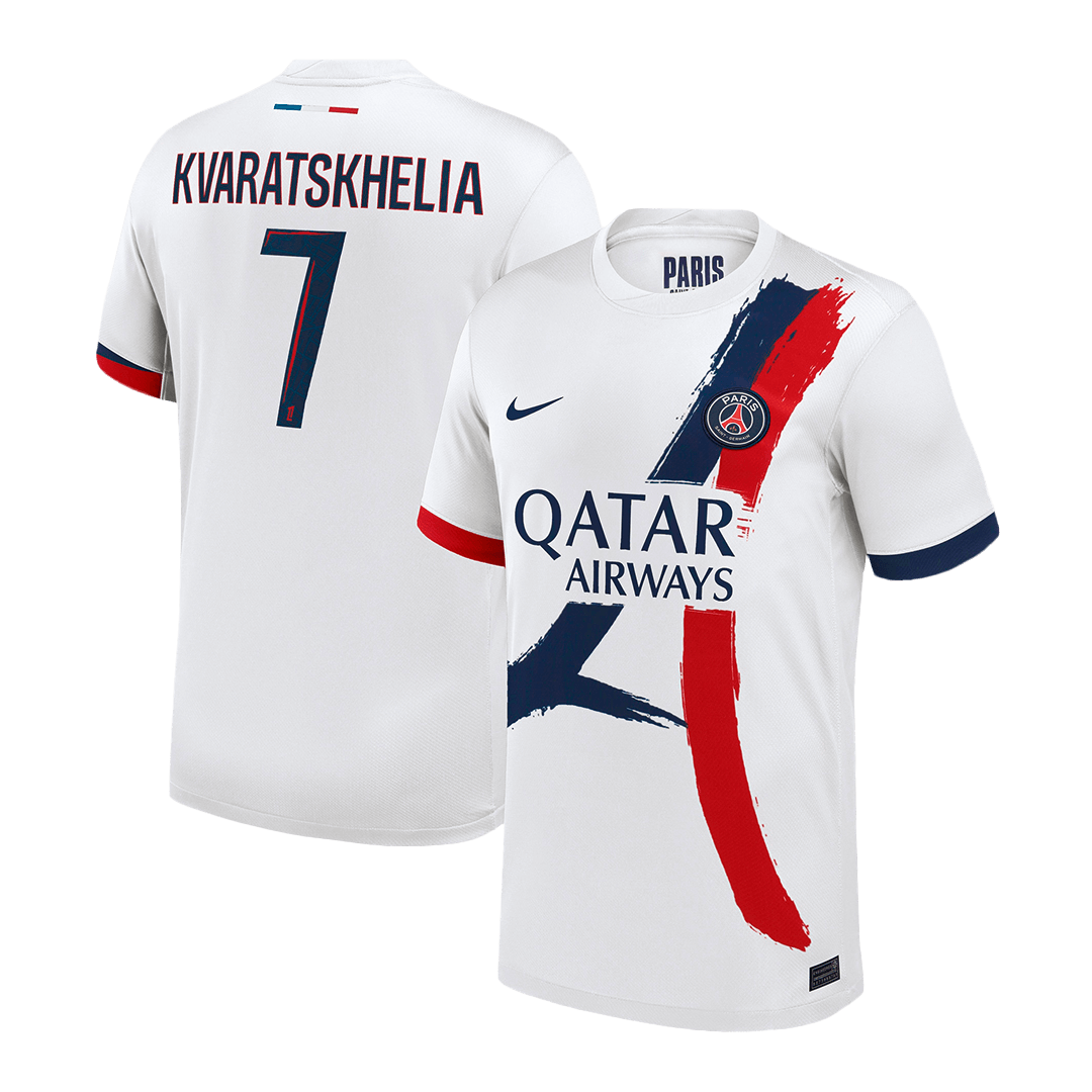 Maillot de football extérieur PSG KVARATSKHELIA #7 2024/25