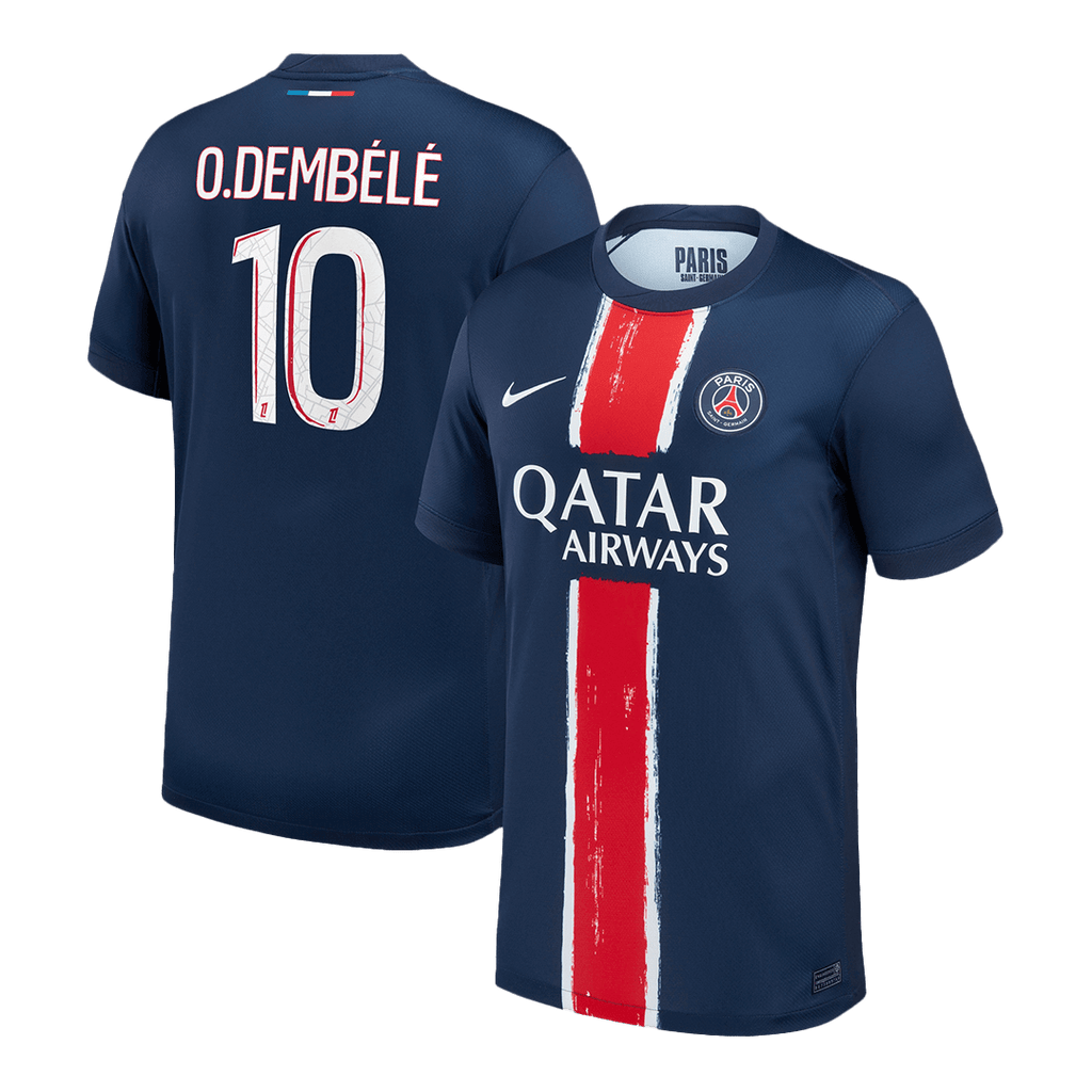 Kits de Futbol Camiseta de Futbol O.DEMBÉLÉ #10 PSG Local 2024/25 Azul Marino