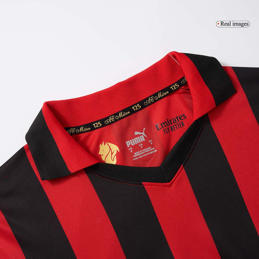 Soccer Kits #125 AC Milan 125th Anniversary Long Sleeve Soccer Jersey 2024/25